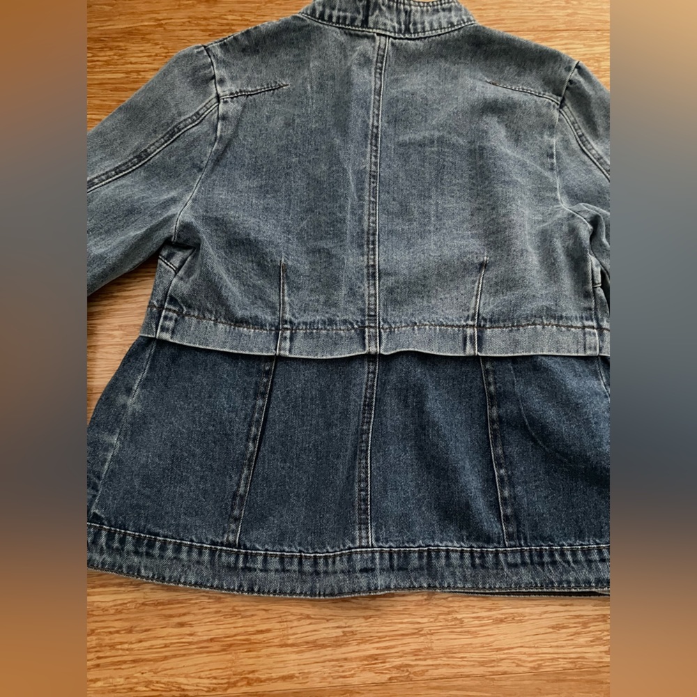 Vici Layered Two Tone Patchwork Denim Jacket - image 8